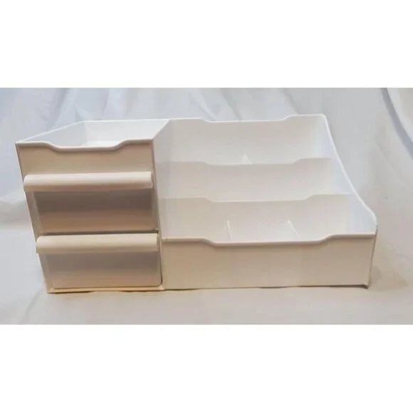 New Makeup Organizer for Vanity, White Cosmetics Organizer, Cosmetic Organizer Makeup Organizers